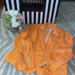 Striped Linen Michael Kors Jacket